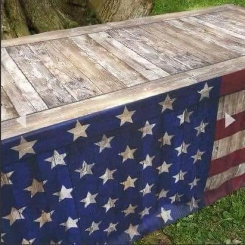 Patriotic American Flag Table Cover ($130 new)